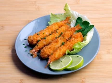 A8 - Tempura Shrimp with spicy mayo 日式炸蝦+香辣美乃滋  / A8 - Crevettes Tempura avec mayo épicée